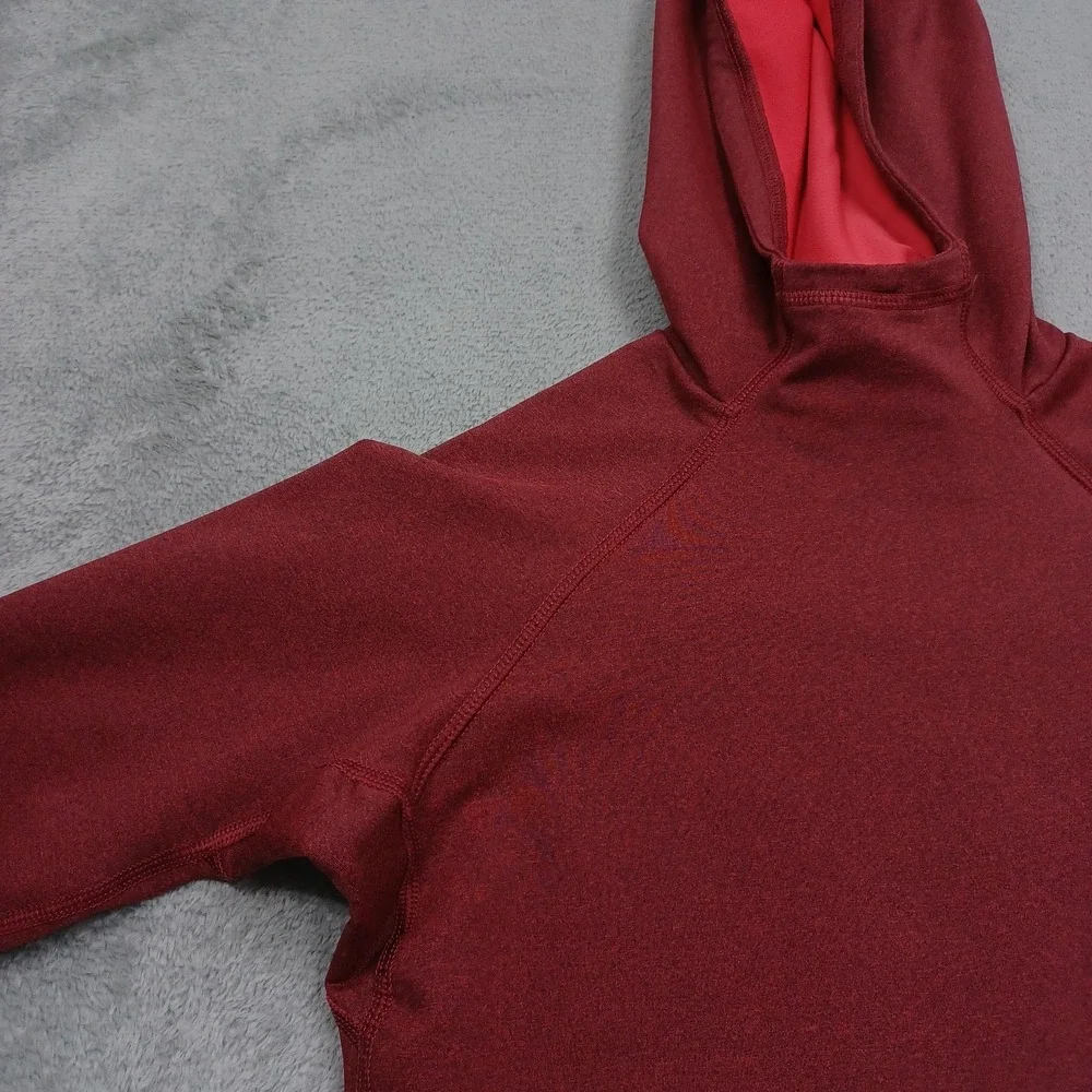 Nike Hoodie Womens XS Red Pro Activewear Pullover Sweater Pockets Casual
